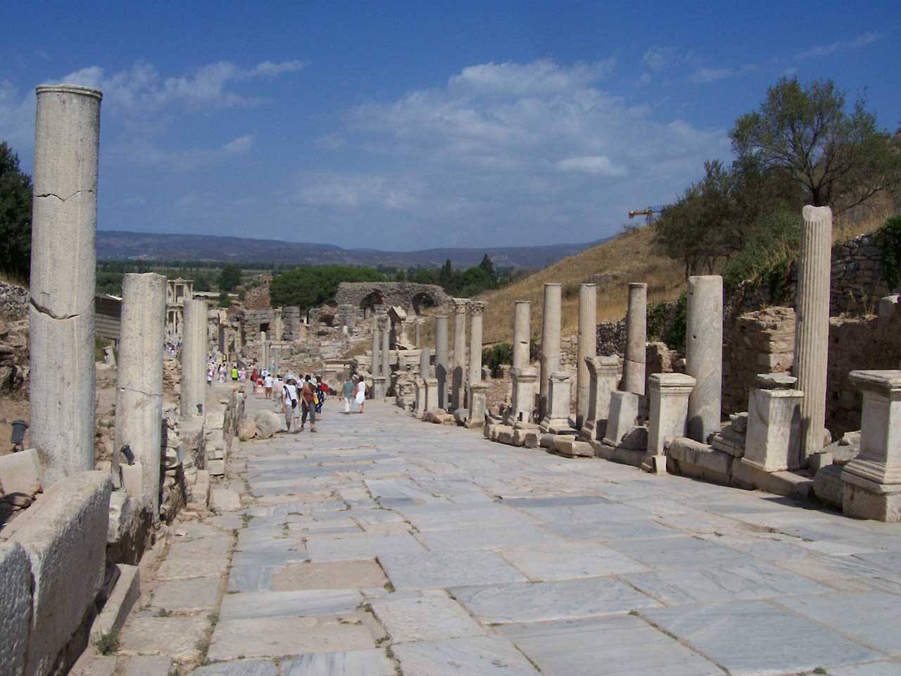 The main marble street in Ephesus