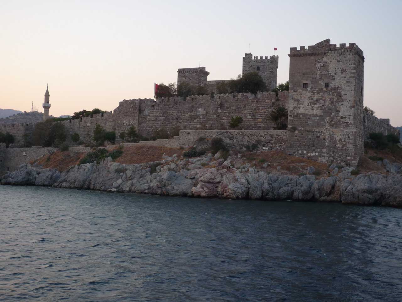 View of Bodrum Castle from the water
