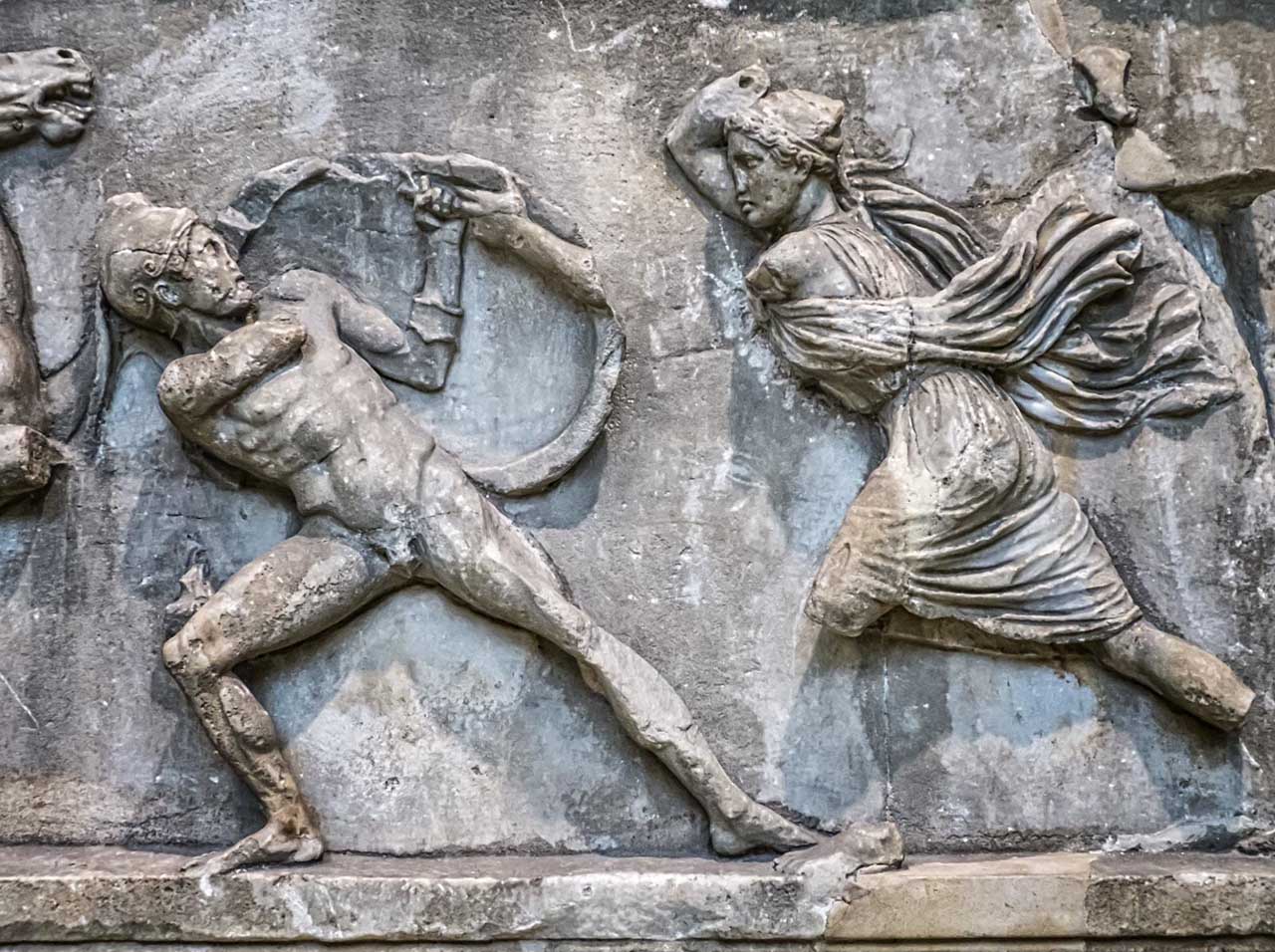 Relief fragment from the Mausoleum of Halicarnassus
