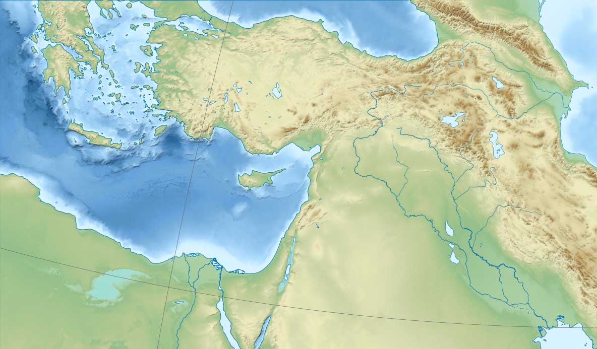 Probable Uluburun trajjectory map