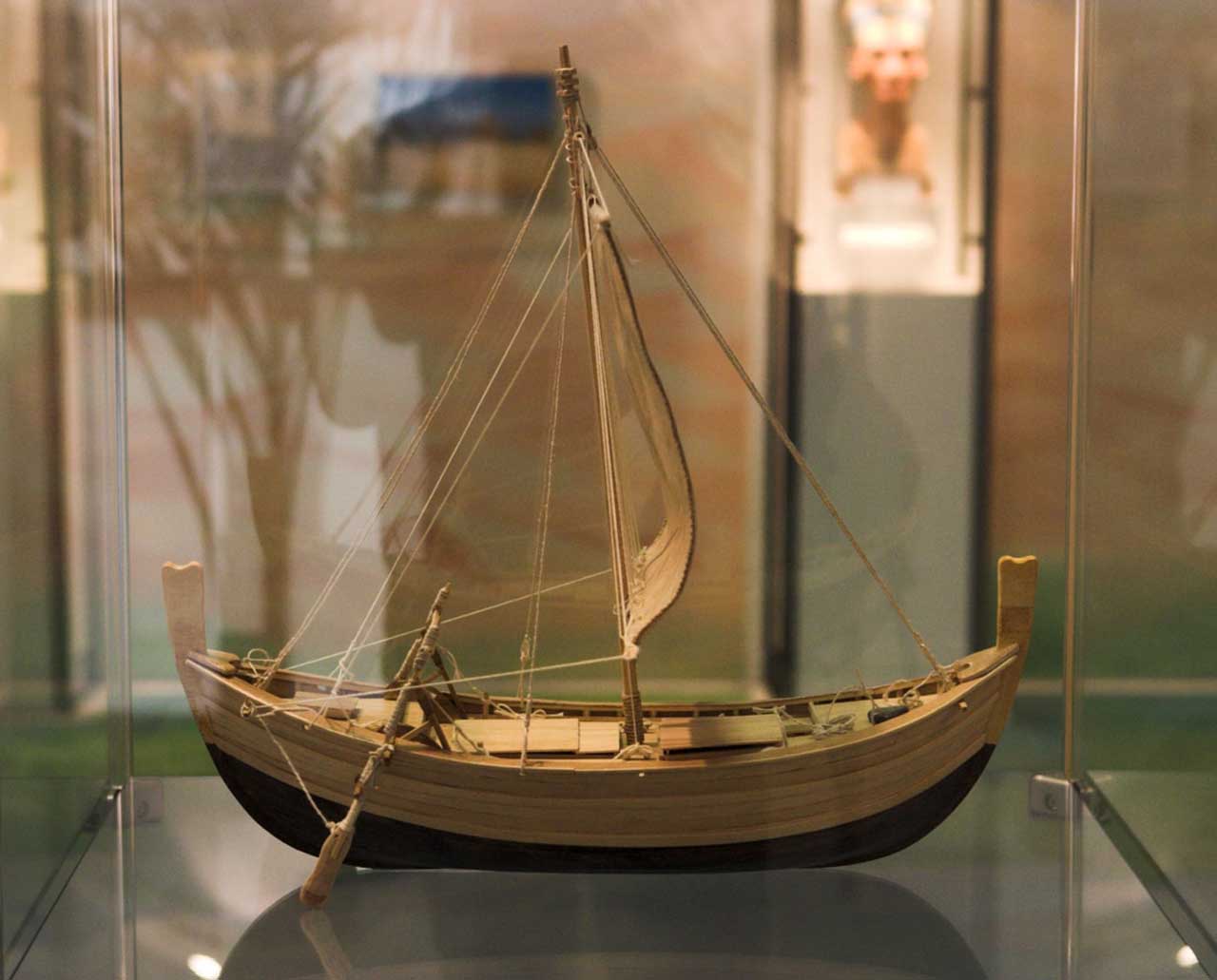 Wooden model of Uluburun Ship