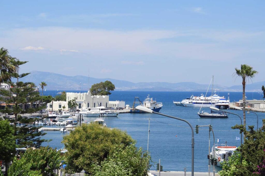 Kos island view from Bodrum